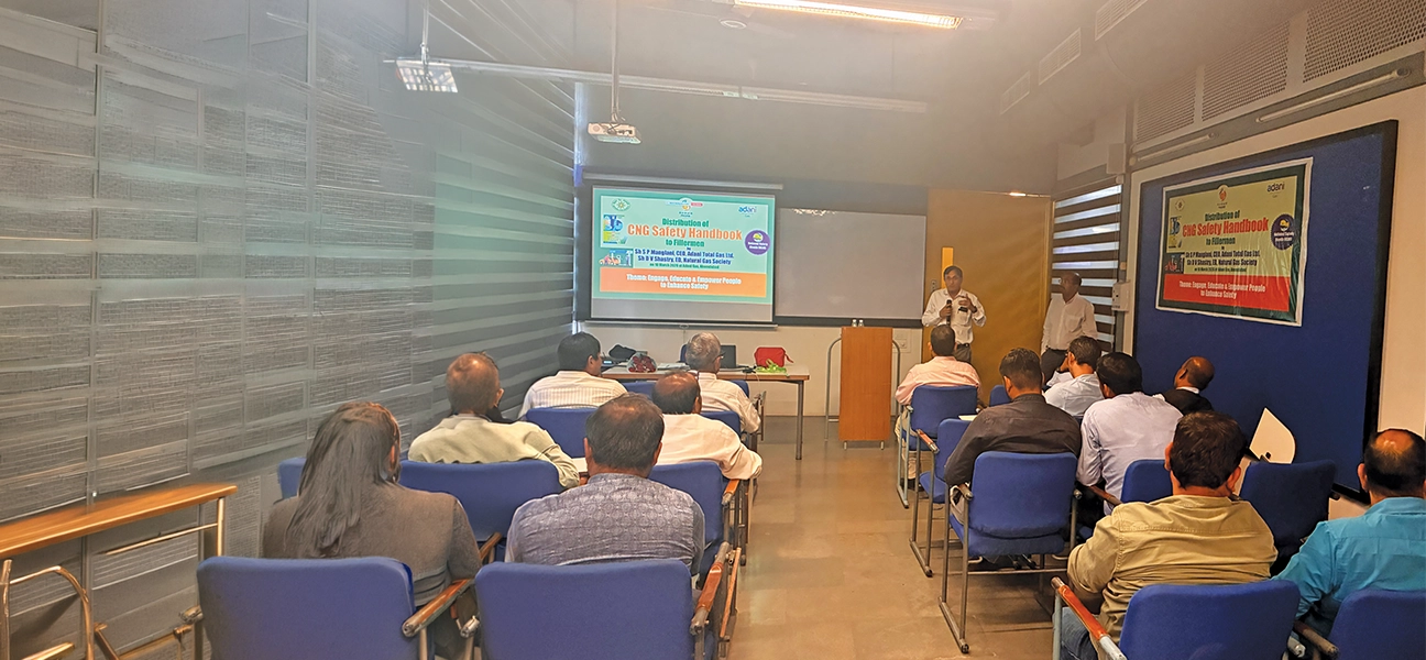 Dealers and ATGL employees at the launch of CNG Safety Handbook and awareness session